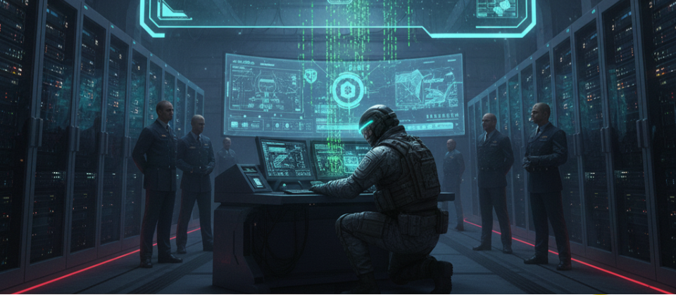 Imagen cabecera, artículo de blog "La tecnología ya está lista. El verdadero reto de la Defensa es hackear la burocracia."